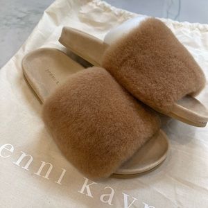 NEW Jenni Kayne Shearling Slide Sandal Slipper 37